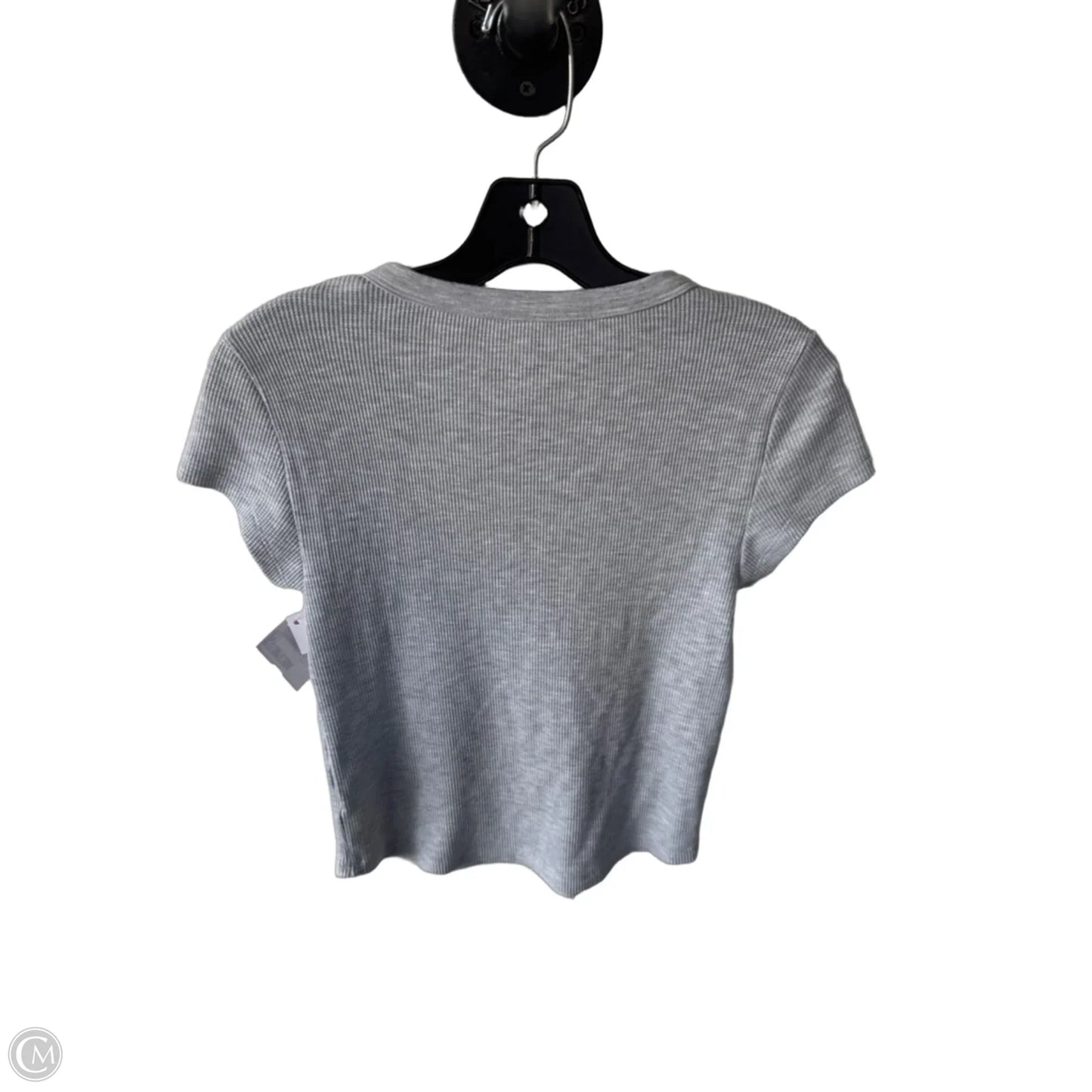 Top Short Sleeve Basic By American Eagle In Grey, Size: M