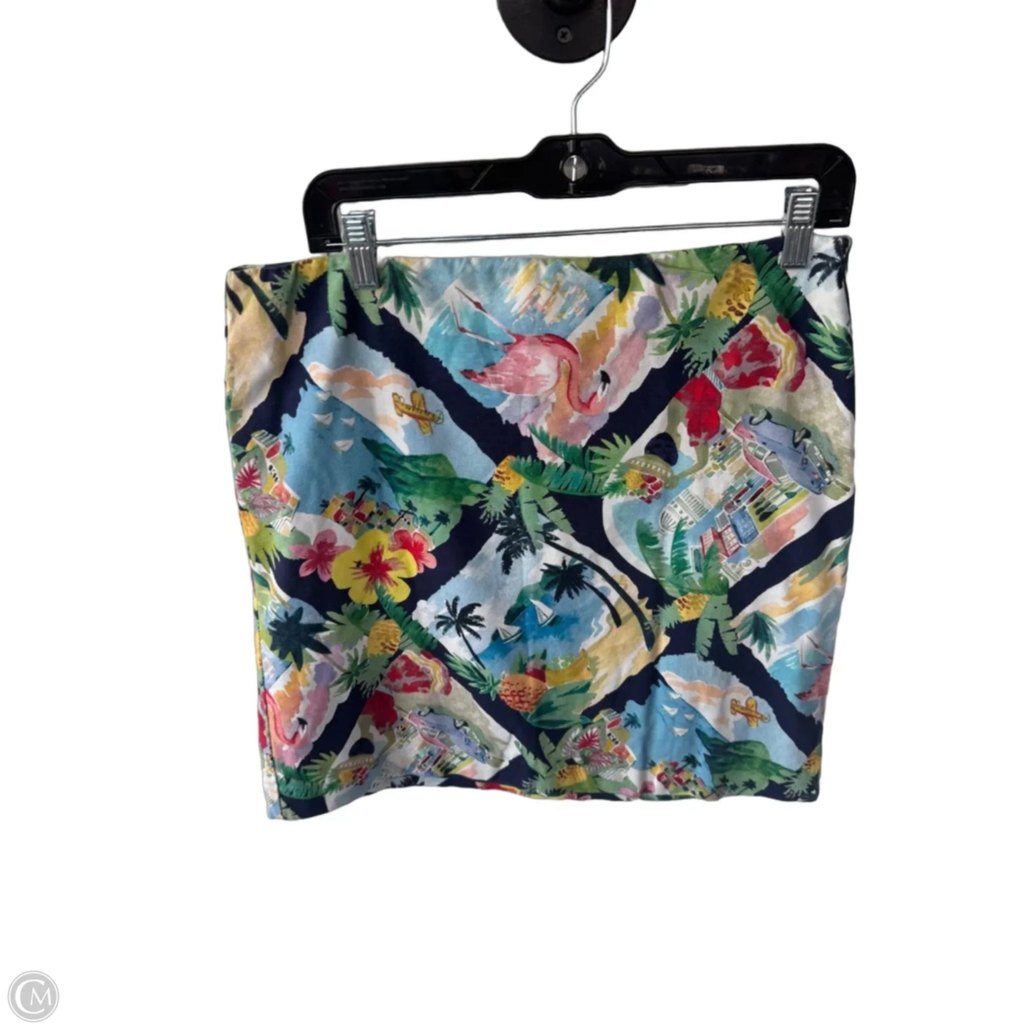 Skirt Mini & Short By Talbots In Blue & Yellow, Size: 10