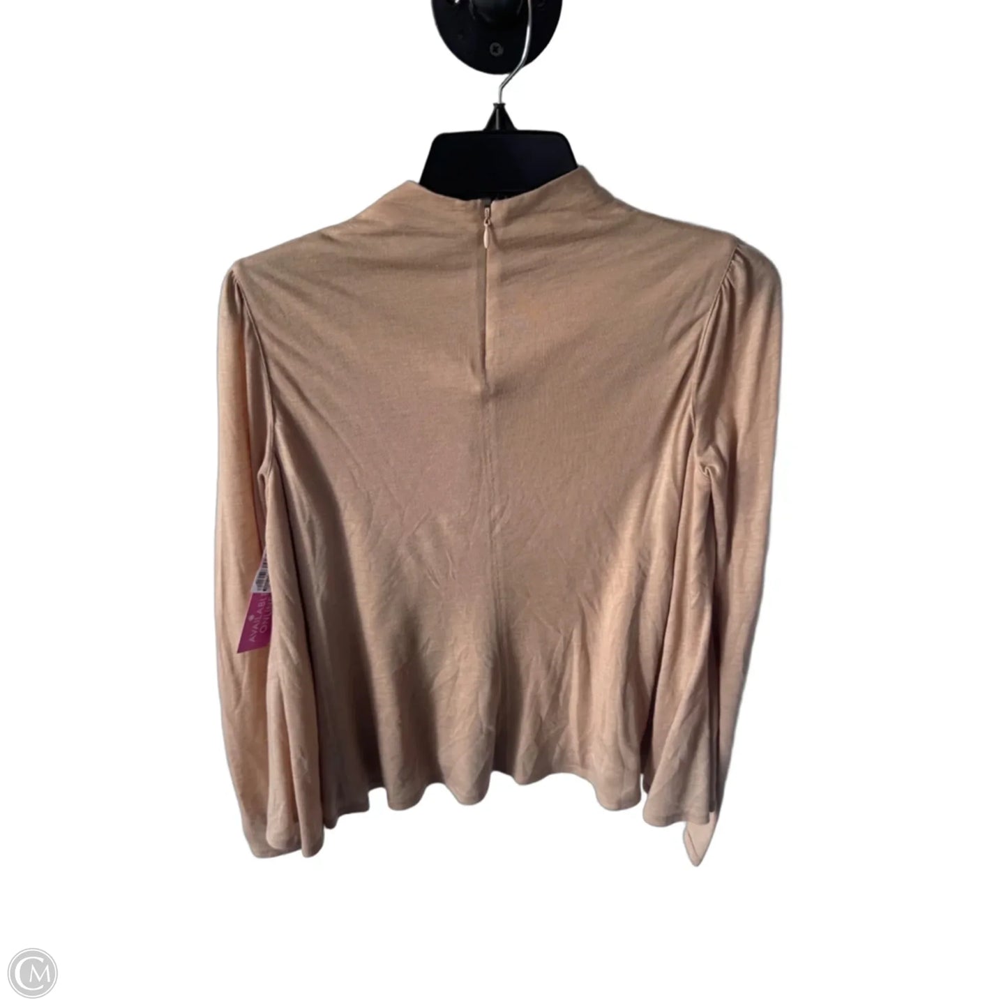 Top Long Sleeve By Rebecca Taylor In Tan, Size: Xs