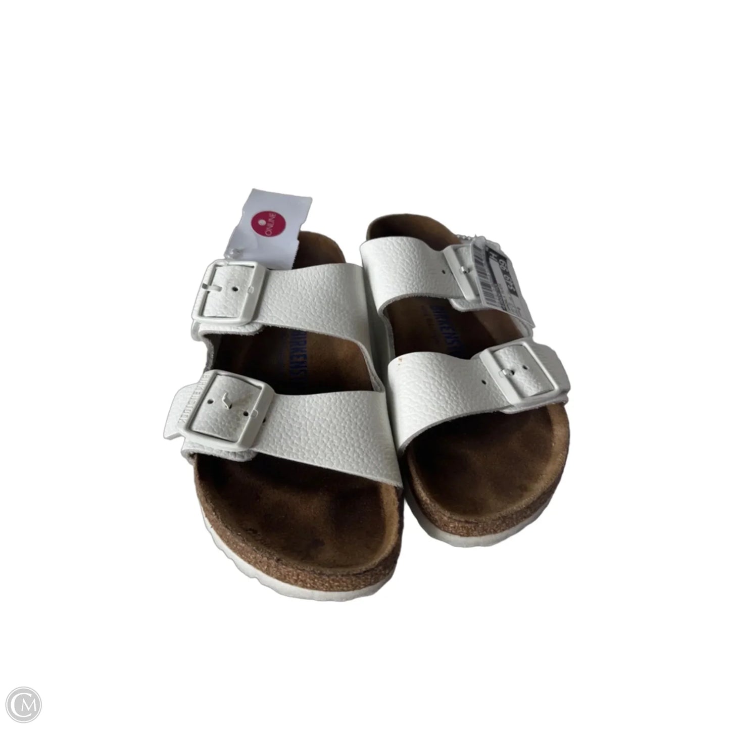 Sandals Flats By Birkenstock In White, Size: 6