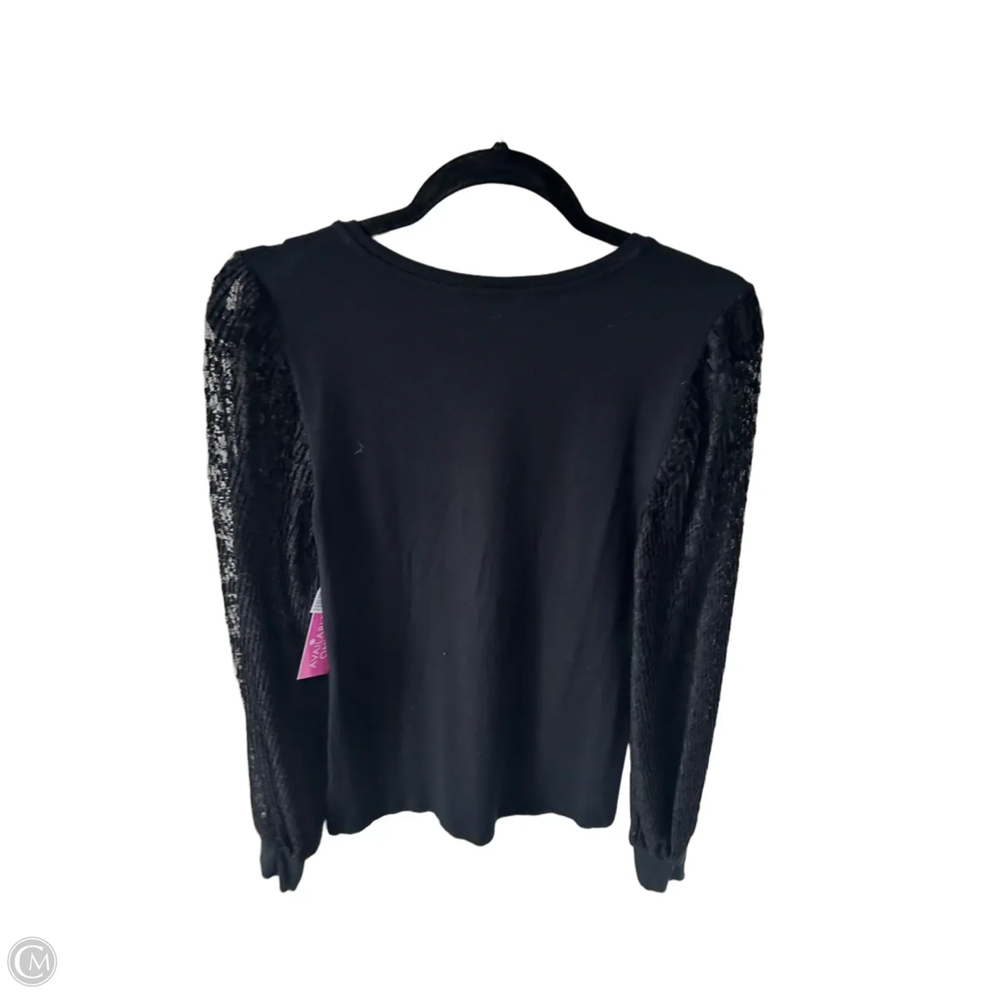 Top Long Sleeve By Lauren By Ralph Lauren In Black, Size: S