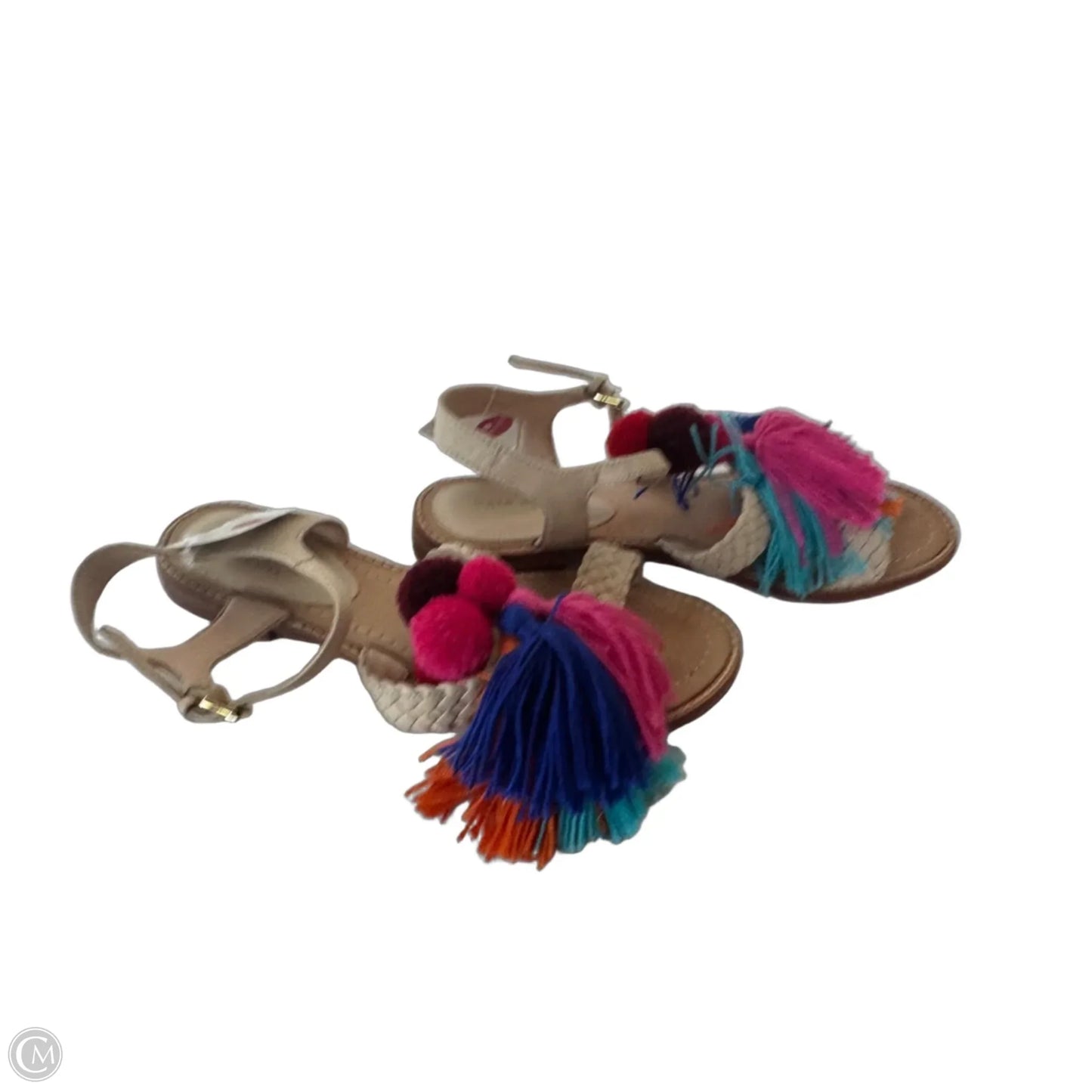 Sandals Designer By Kate Spade In Pink & Tan, Size: 6