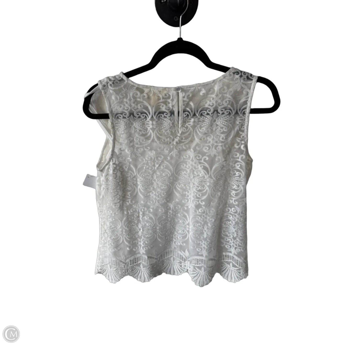 Top Sleeveless By Adiva In White, Size: S