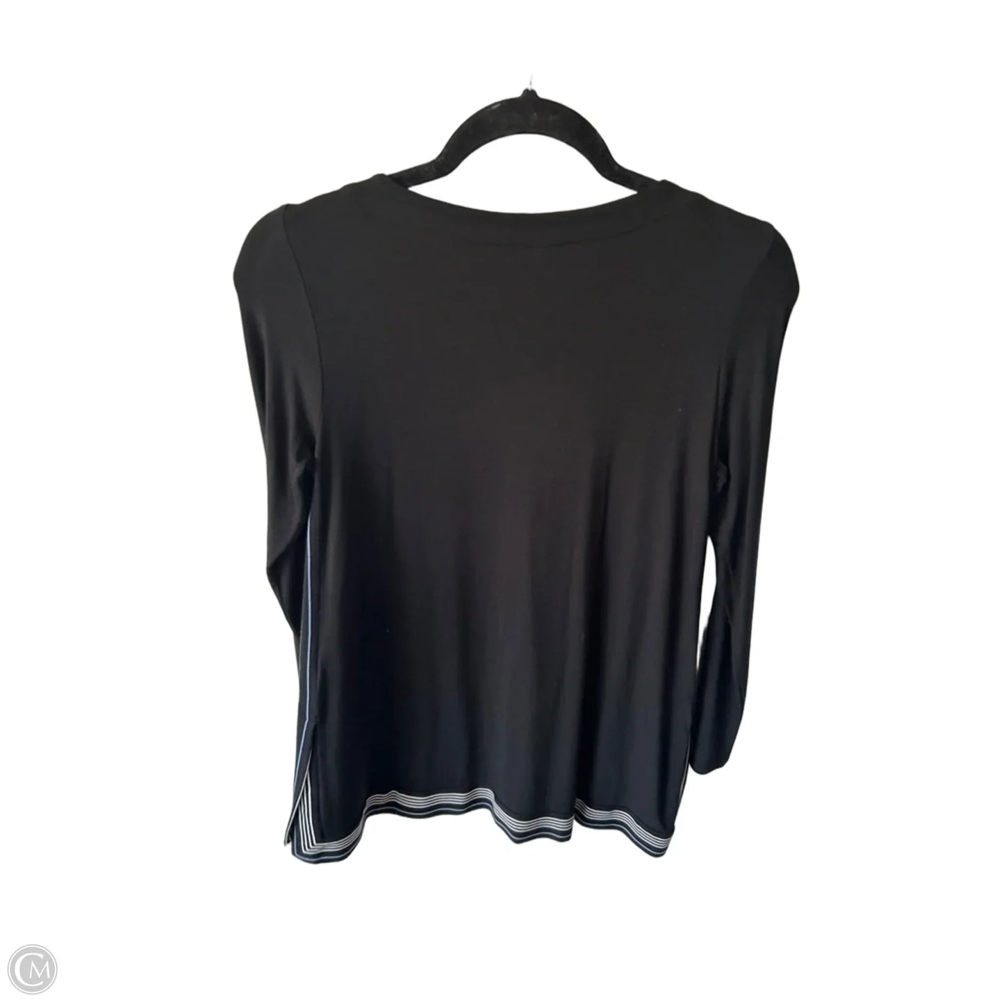 Top Long Sleeve By J. Jill In Black & Blue, Size: Xs