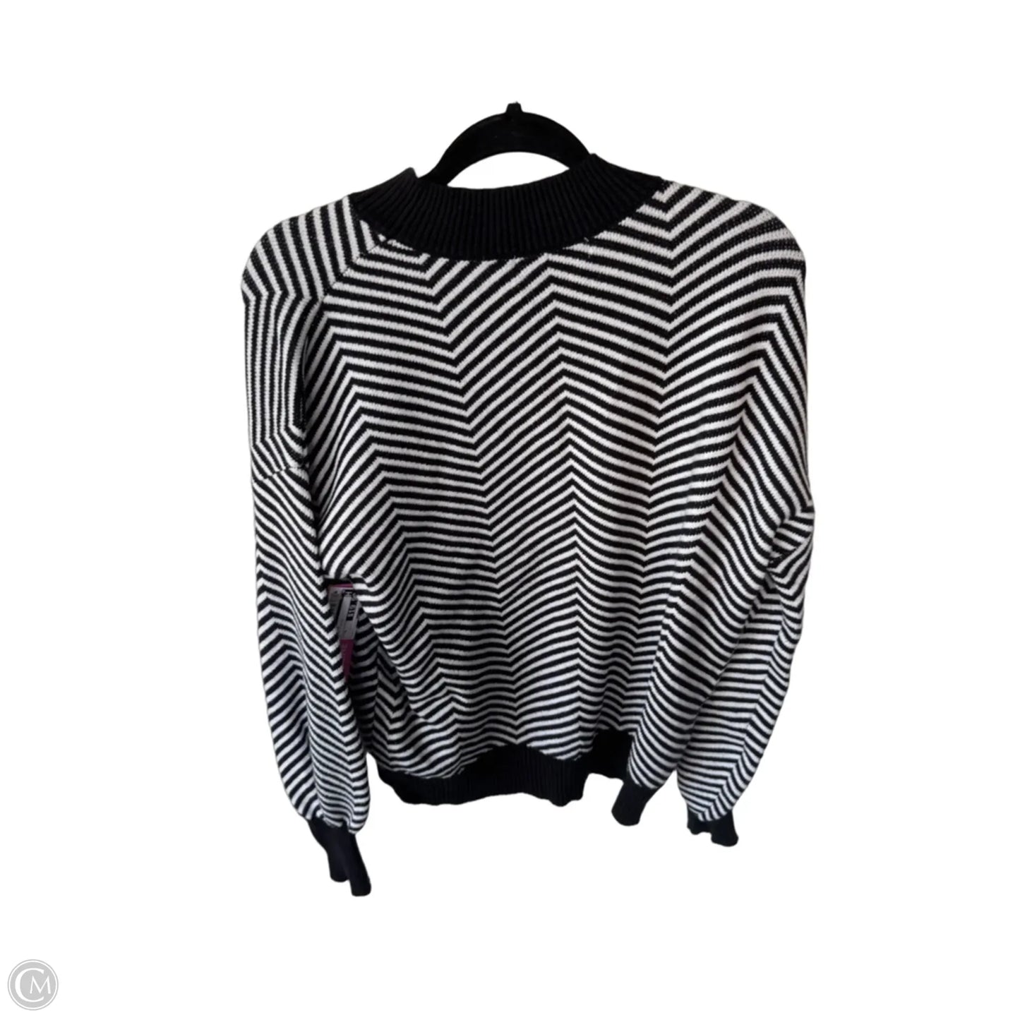 Sweater By Zesica In Black & White, Size: M