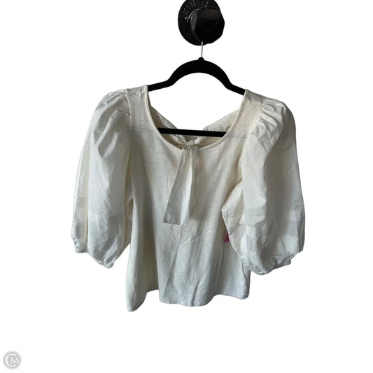 Top 3/4 Sleeve By Nation Ltd In Cream, Size: S