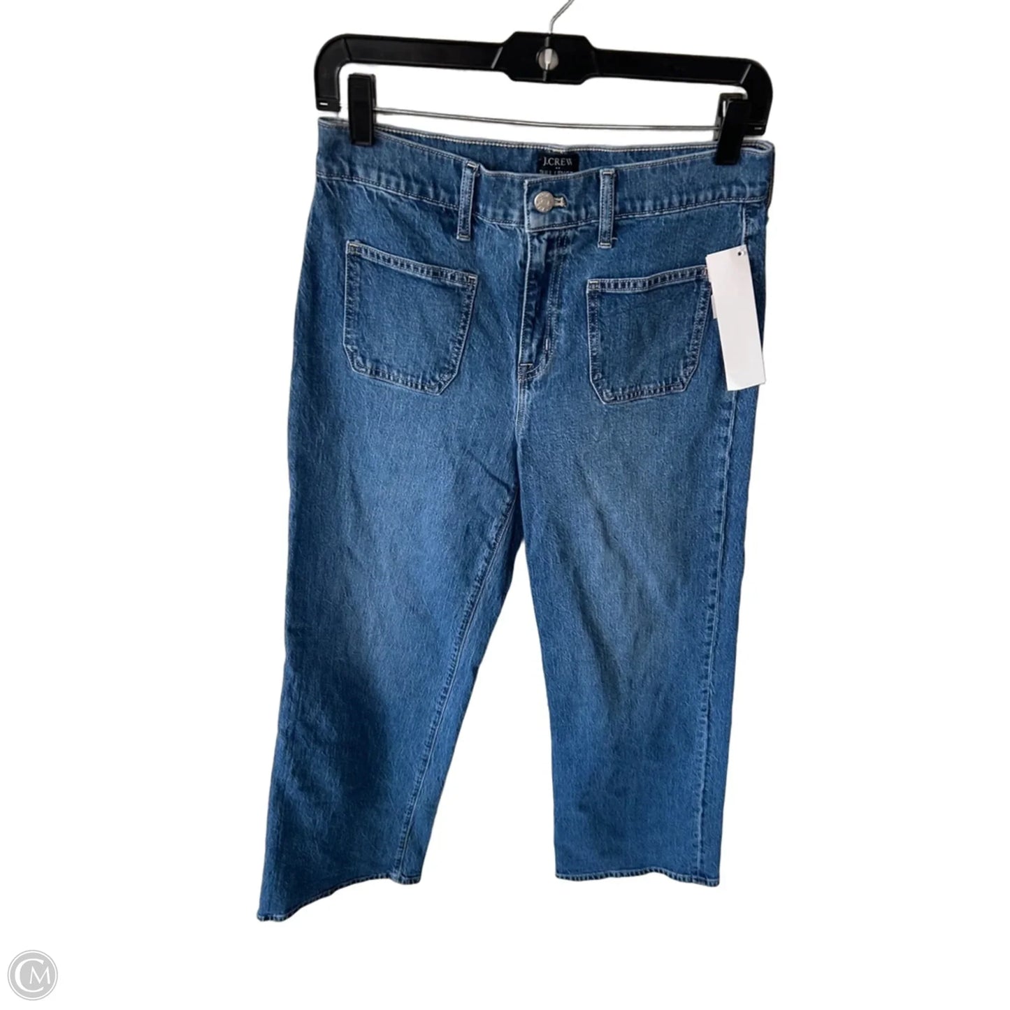 Jeans Wide Leg By J. Crew In Blue Denim, Size: 2