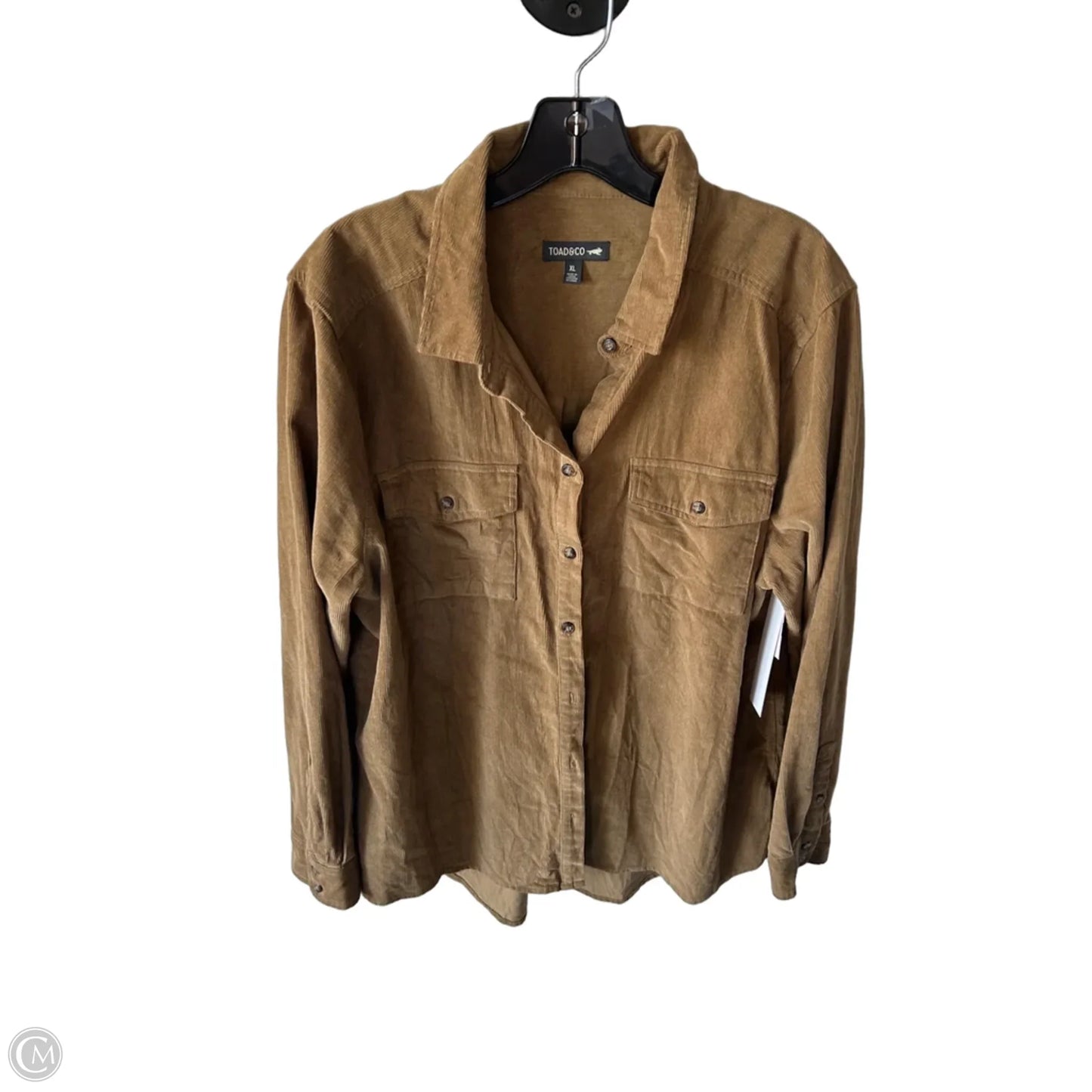 Jacket Shirt By Toad & Co In Brown, Size: Xl