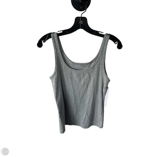 Top Sleeveless Basic By Sonoma In Grey, Size: M