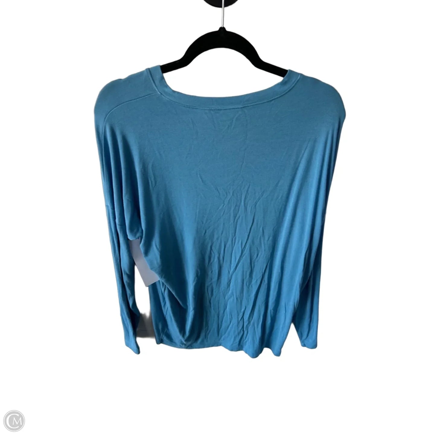 Top Long Sleeve Basic By Cabi In Blue, Size: M