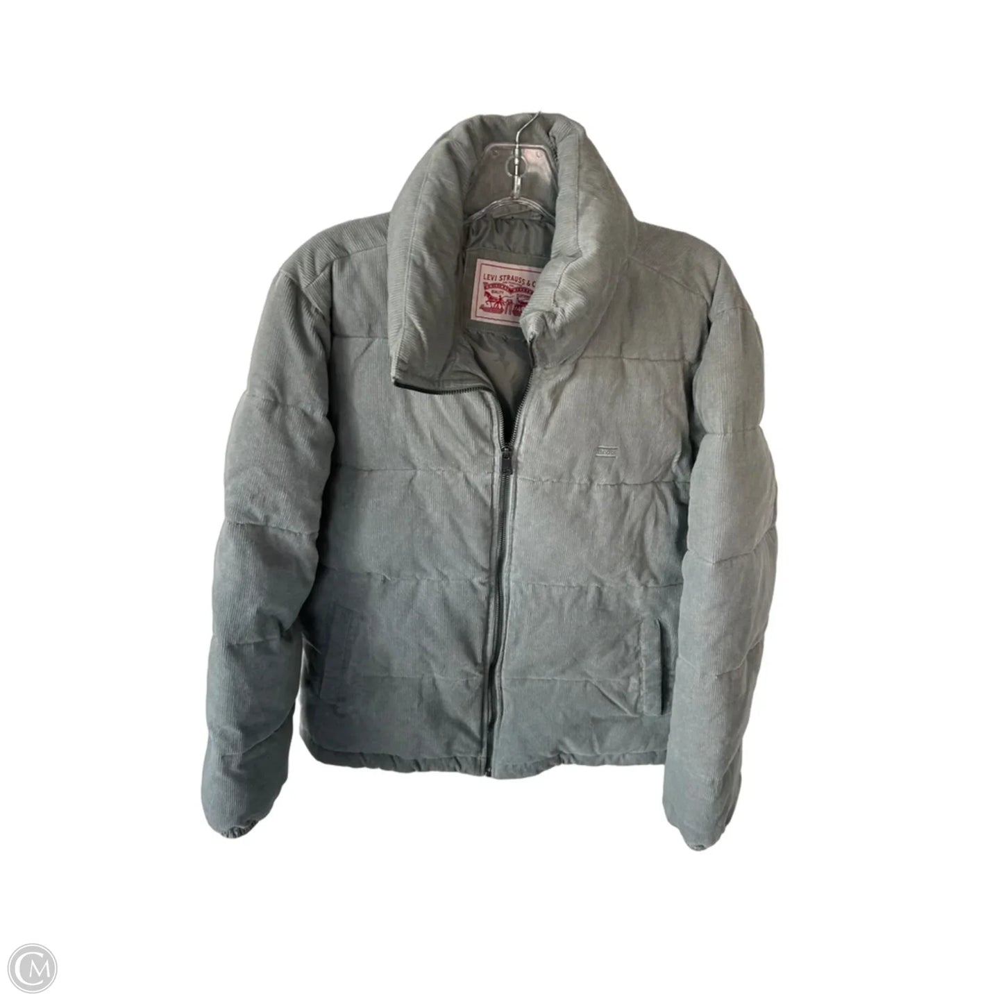 Jacket Puffer & Quilted By Levis In Grey, Size: M
