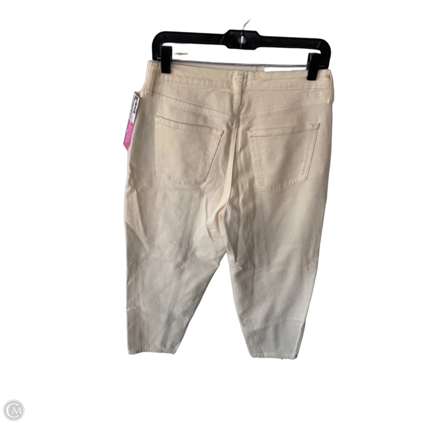 Jeans Straight By A New Day In Cream Denim, Size: 6