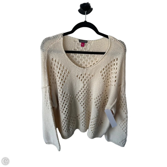Sweater By Vince Camuto In Cream, Size: Xl