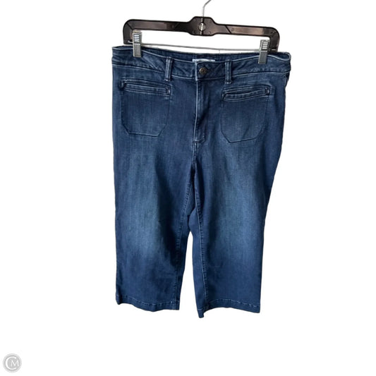 Jeans Wide Leg By Sonoma In Blue Denim, Size: 14