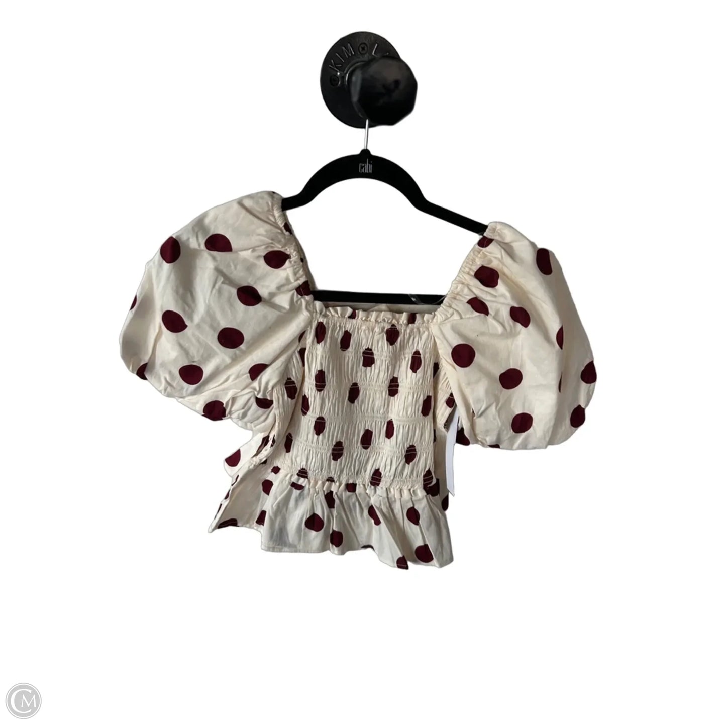 Top Short Sleeve By Francesca’s In Red & Tan, Size: Xs