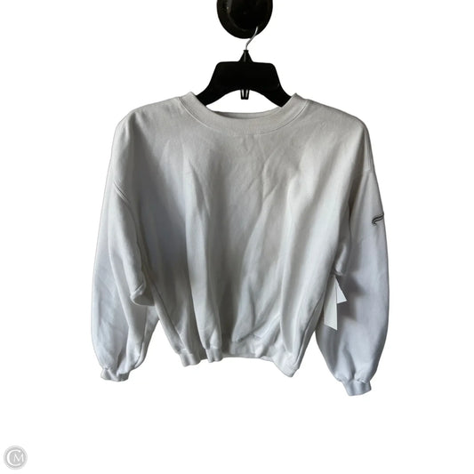 Athletic Sweatshirt Crewneck By Fabletics In White, Size: S