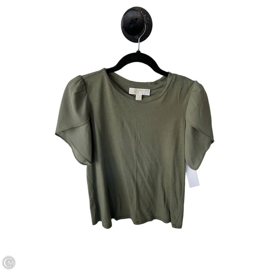 Top Short Sleeve By Michael By Michael Kors In Green, Size: S