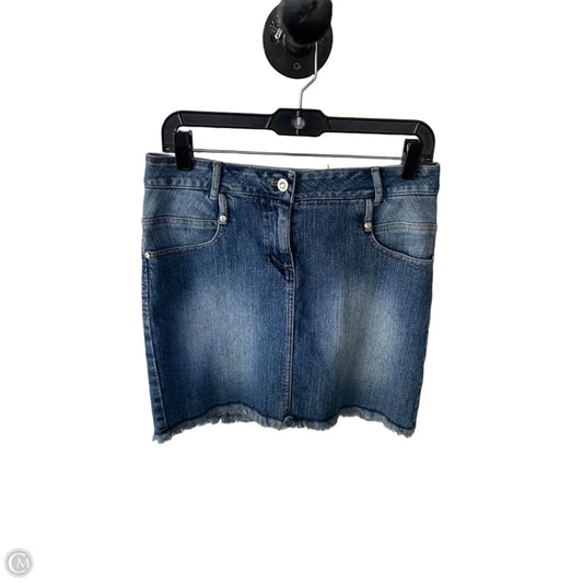 Skirt Mini & Short By Gianni Bini In Blue Denim, Size: 6