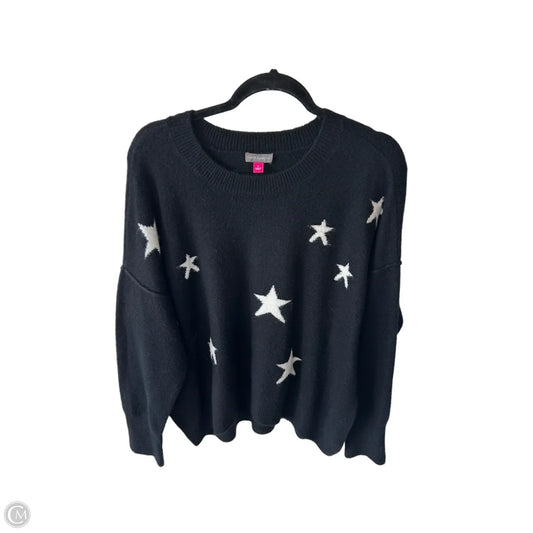 Sweater By Vince Camuto In Black & White, Size: L