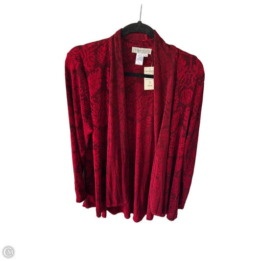 Cardigan By Coldwater Creek In Red, Size: M