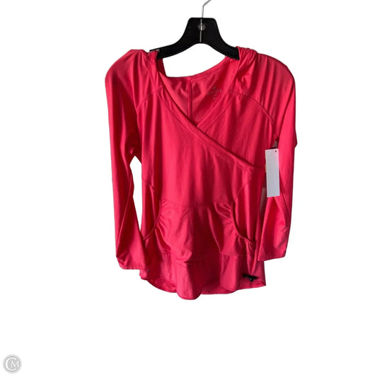 Athletic Top Long Sleeve Hoodie By Athleta In Pink, Size: S
