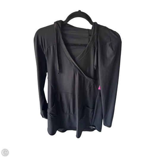 Athletic Top Long Sleeve Hoodie By Athleta In Black, Size: S