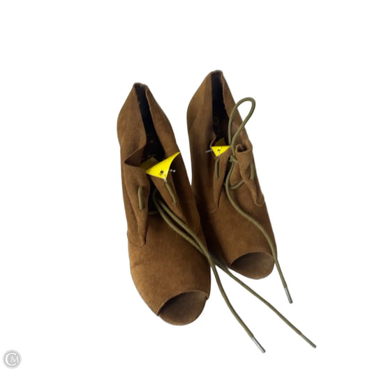 Sandals Heels Stiletto By Bcbg In Brown, Size: 6.5