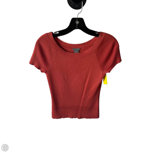 Sweater Short Sleeve By Ann Taylor In Orange, Size: Xs