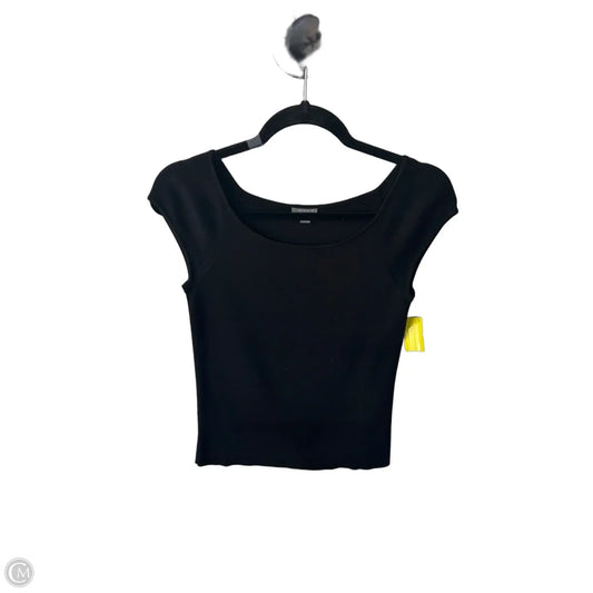 Sweater Short Sleeve By Ann Taylor In Black, Size: S
