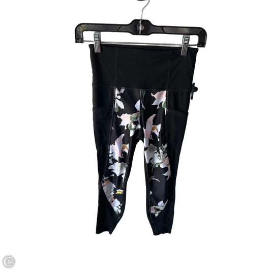 Athletic Leggings By Athleta In Black & Pink, Size: Xs
