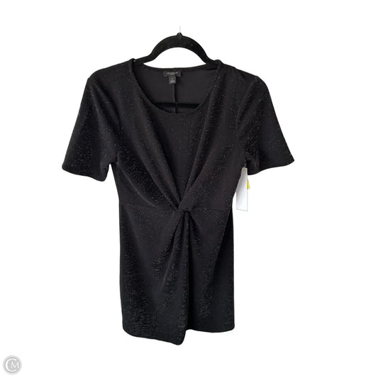 Dress Party Short By Ann Taylor In Black & Silver, Size: S