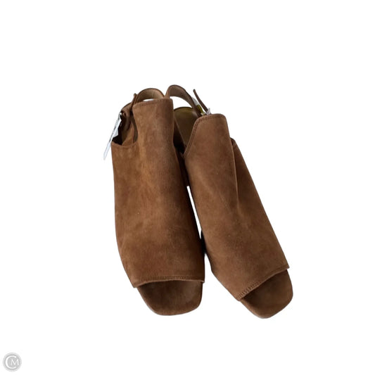 Sandals Heels Block By Banana Republic In Brown, Size: 10