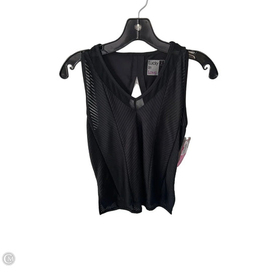 Athletic Tank Top By Lucky In Love In Black, Size: S