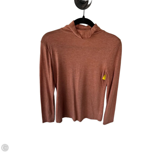 Top Long Sleeve Basic By A New Day In Brown, Size: S