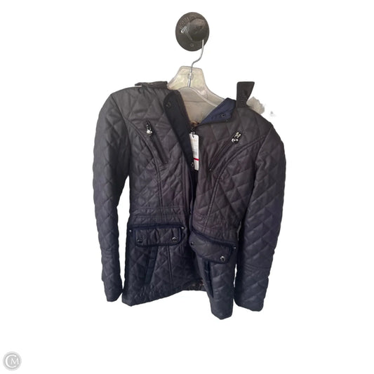 Coat Puffer & Quilted By Laundry In Navy, Size: Xs