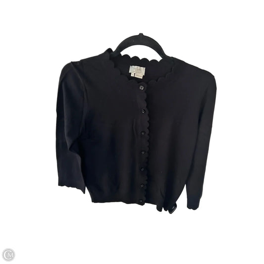 Sweater Cardigan Designer By Kate Spade In Black, Size: M