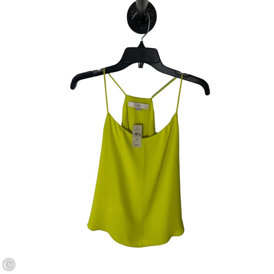 Top Sleeveless By Loft In Green, Size: Sp