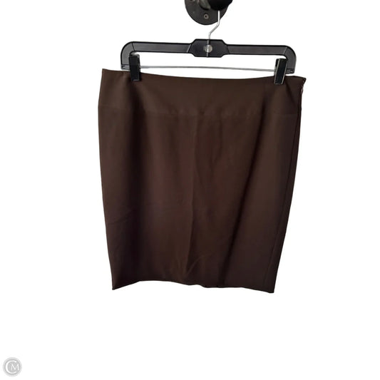 Skirt Mini & Short By Rafaella In Brown, Size: 12