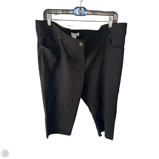 Capris By 89th And Madison In Black, Size: 18