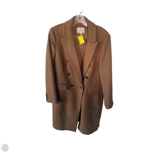 Coat Wool By Loft In Brown, Size: M