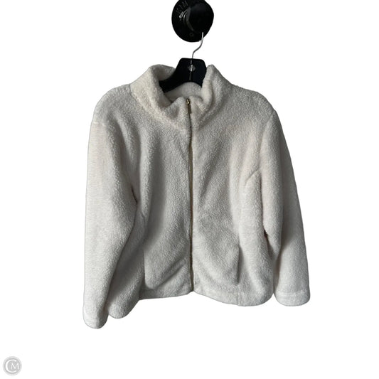 Jacket Faux Fur & Sherpa By Croft And Barrow In Cream, Size: L