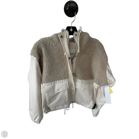 Jacket Faux Fur & Sherpa By Abercrombie And Fitch In Cream & Tan, Size: Xs