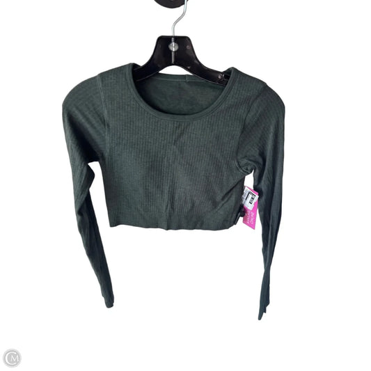 Athletic Top Long Sleeve Crewneck By Lululemon In Green, Size: S