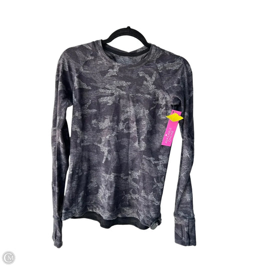 Athletic Top Long Sleeve Crewneck By Lululemon In Grey, Size: S