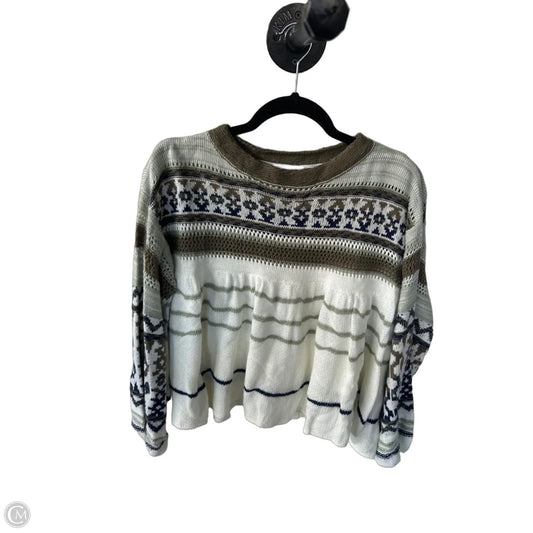 Sweater By Altard State In Green & White, Size: Xs