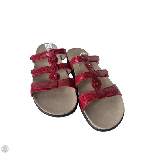 Sandals Flats By Sas In Red, Size: 10.5