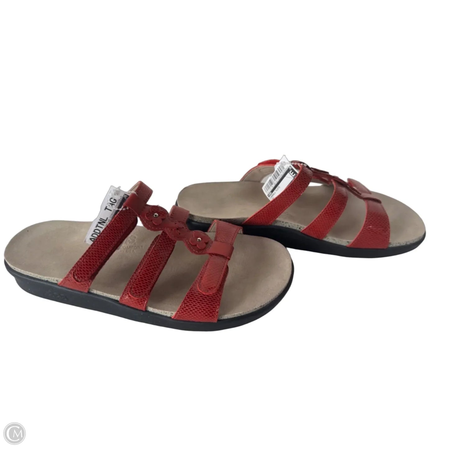 Sandals Flats By Sas In Red, Size: 10.5