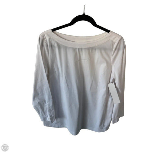 Blouse Long Sleeve By J. Jill In White, Size: Sp