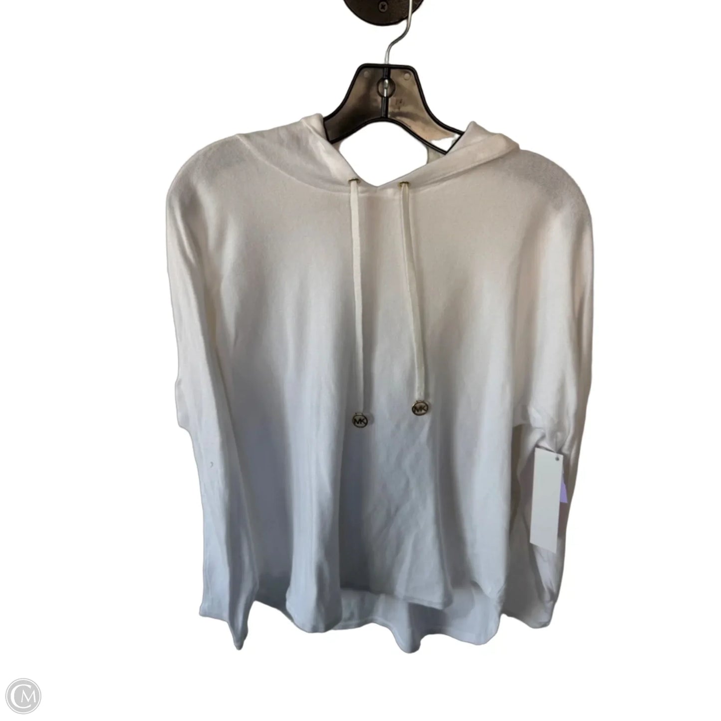 Top Long Sleeve By Michael By Michael Kors In White, Size: L