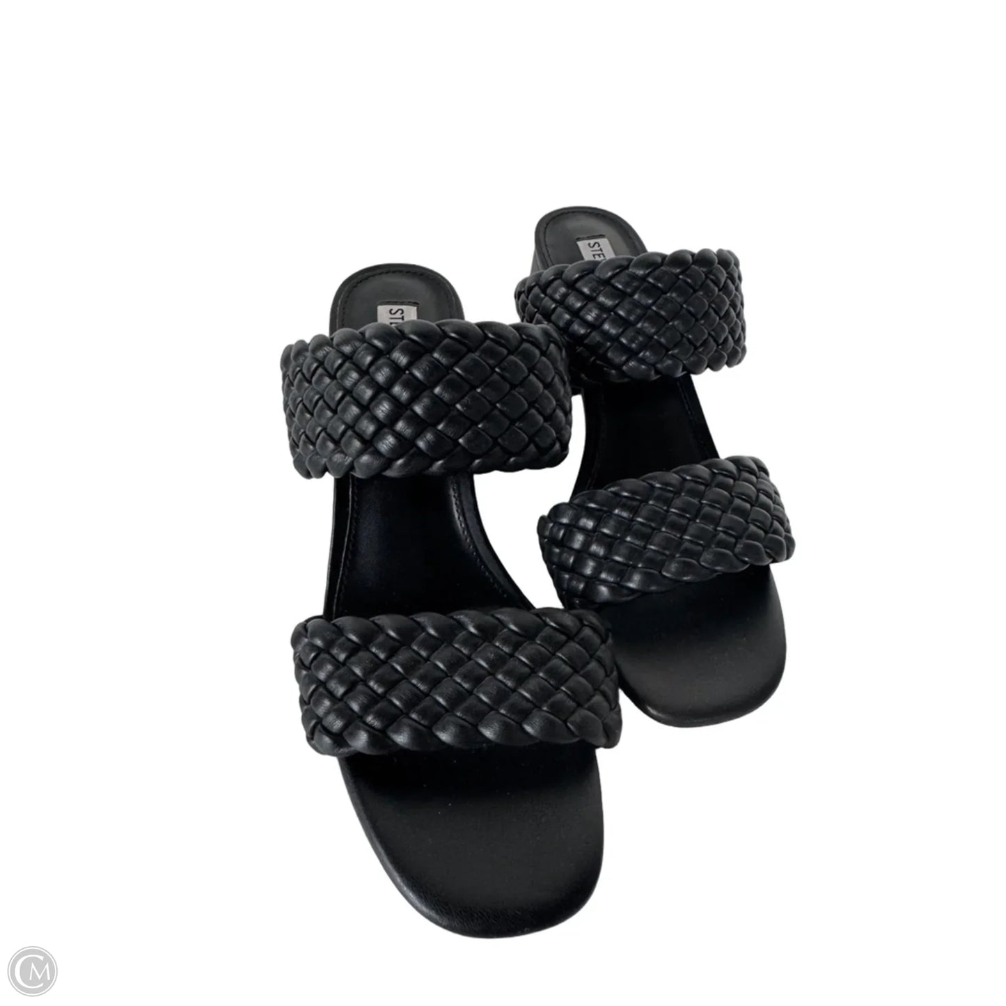 Sandals Heels Block By Steve Madden In Black, Size: 9